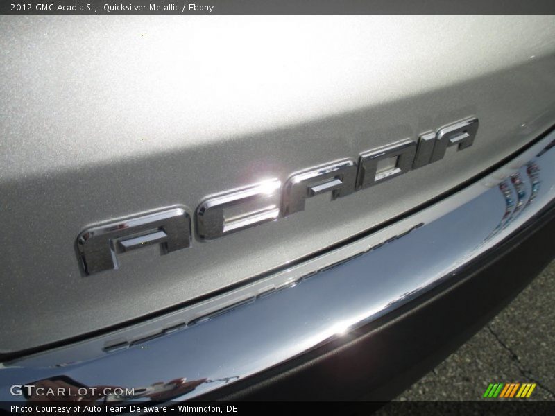 Quicksilver Metallic / Ebony 2012 GMC Acadia SL