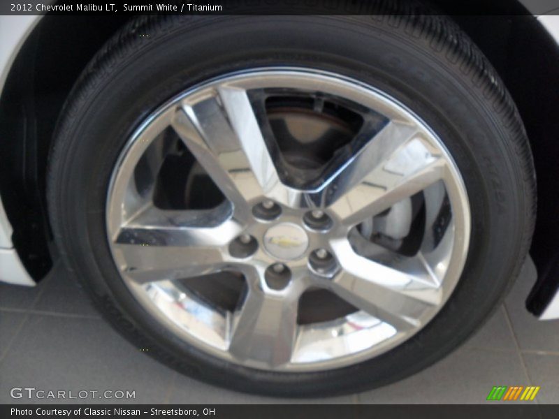 Summit White / Titanium 2012 Chevrolet Malibu LT
