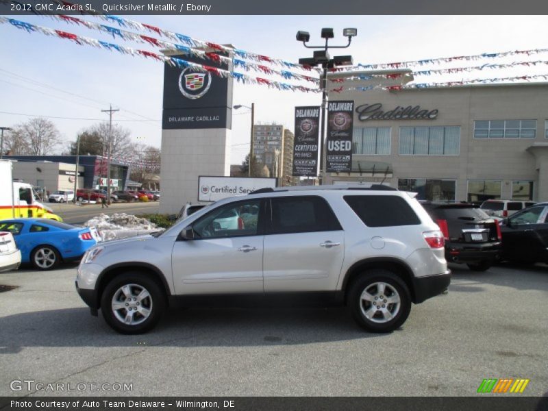 Quicksilver Metallic / Ebony 2012 GMC Acadia SL