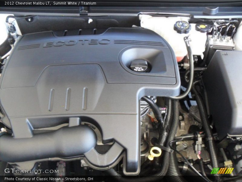 Summit White / Titanium 2012 Chevrolet Malibu LT