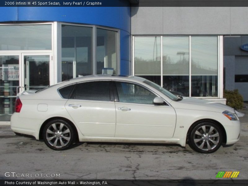 Ivory Pearl / Graphite 2006 Infiniti M 45 Sport Sedan