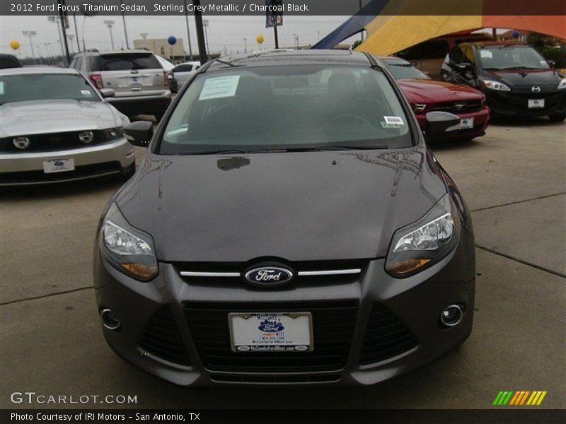 Sterling Grey Metallic / Charcoal Black 2012 Ford Focus Titanium Sedan