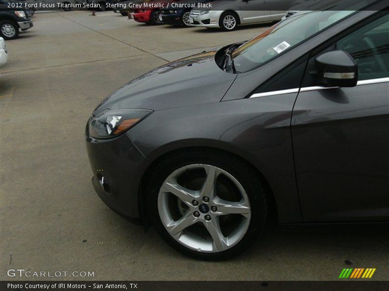 Sterling Grey Metallic / Charcoal Black 2012 Ford Focus Titanium Sedan