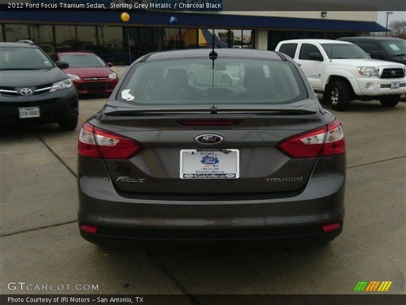 Sterling Grey Metallic / Charcoal Black 2012 Ford Focus Titanium Sedan