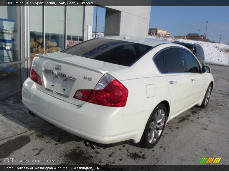 Ivory Pearl / Graphite 2006 Infiniti M 45 Sport Sedan