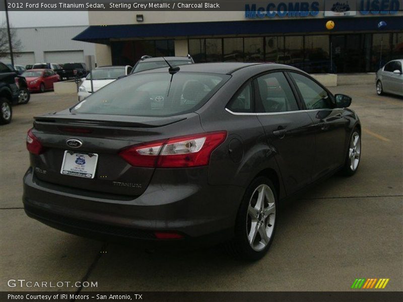Sterling Grey Metallic / Charcoal Black 2012 Ford Focus Titanium Sedan