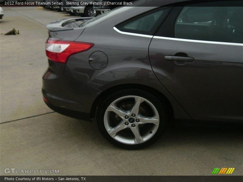 Sterling Grey Metallic / Charcoal Black 2012 Ford Focus Titanium Sedan