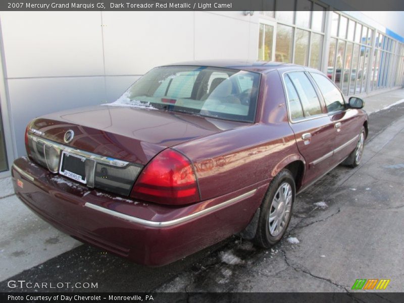 Dark Toreador Red Metallic / Light Camel 2007 Mercury Grand Marquis GS