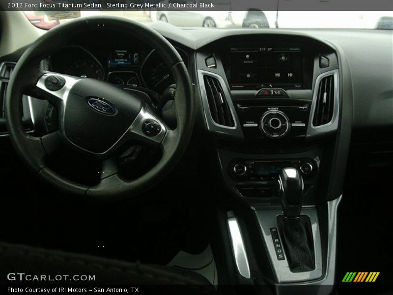 Sterling Grey Metallic / Charcoal Black 2012 Ford Focus Titanium Sedan