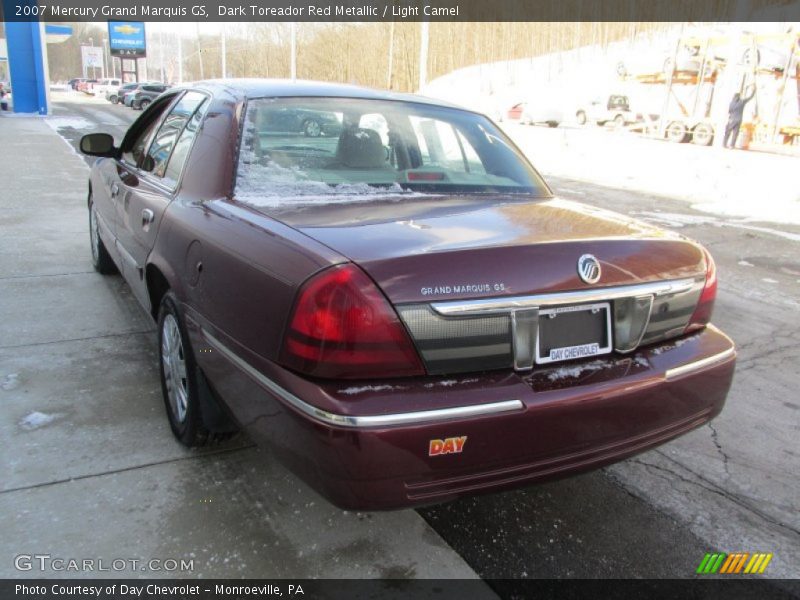 Dark Toreador Red Metallic / Light Camel 2007 Mercury Grand Marquis GS