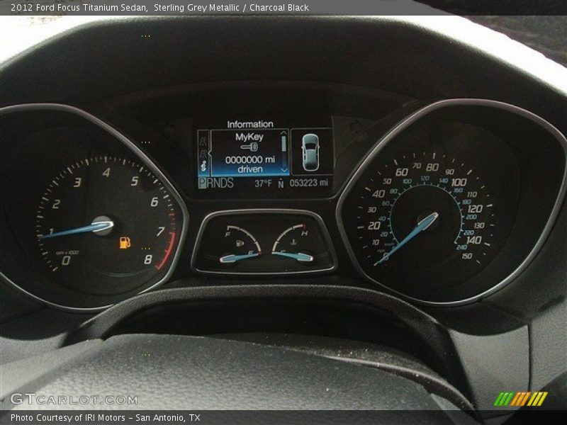 Sterling Grey Metallic / Charcoal Black 2012 Ford Focus Titanium Sedan