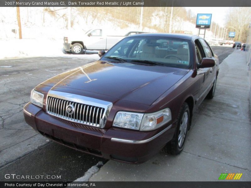 Dark Toreador Red Metallic / Light Camel 2007 Mercury Grand Marquis GS