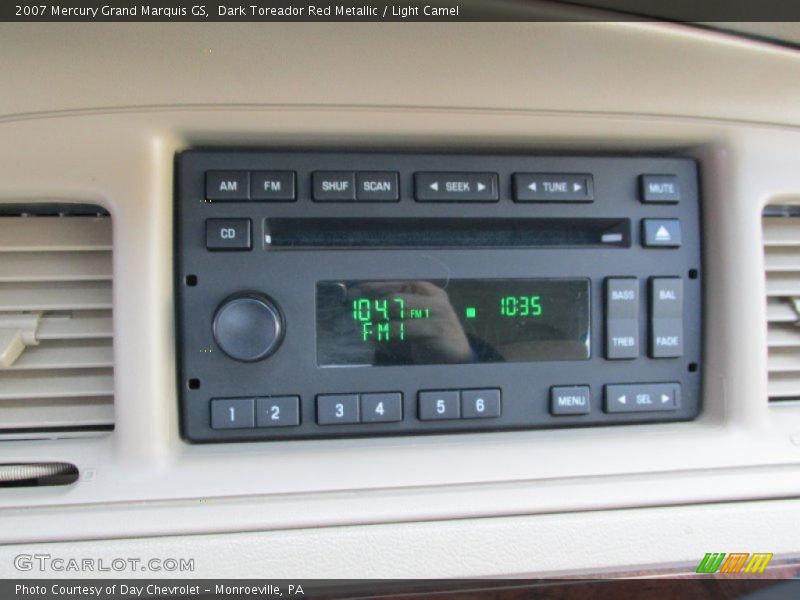 Dark Toreador Red Metallic / Light Camel 2007 Mercury Grand Marquis GS