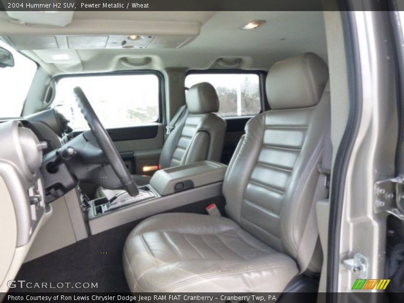 Front Seat of 2004 H2 SUV