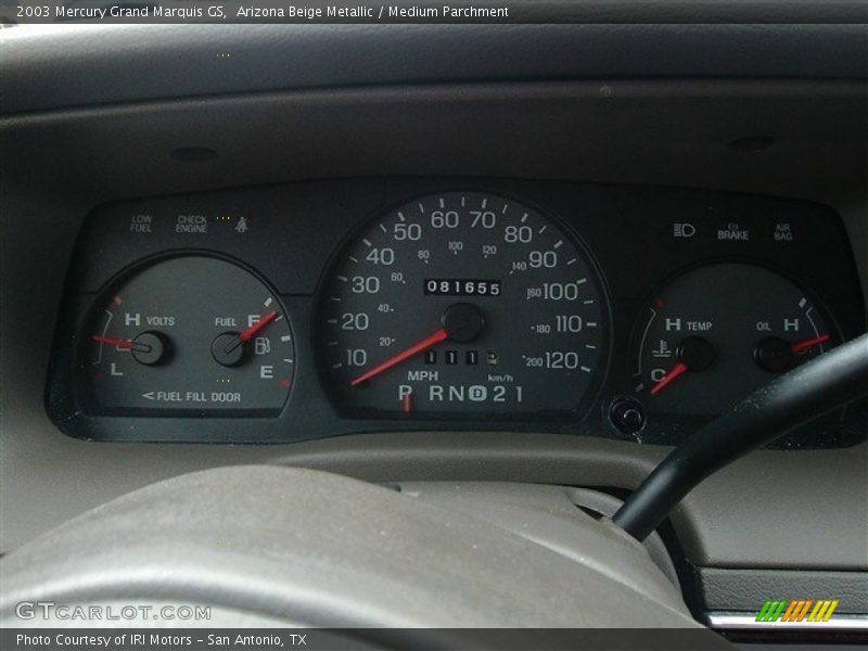 Arizona Beige Metallic / Medium Parchment 2003 Mercury Grand Marquis GS