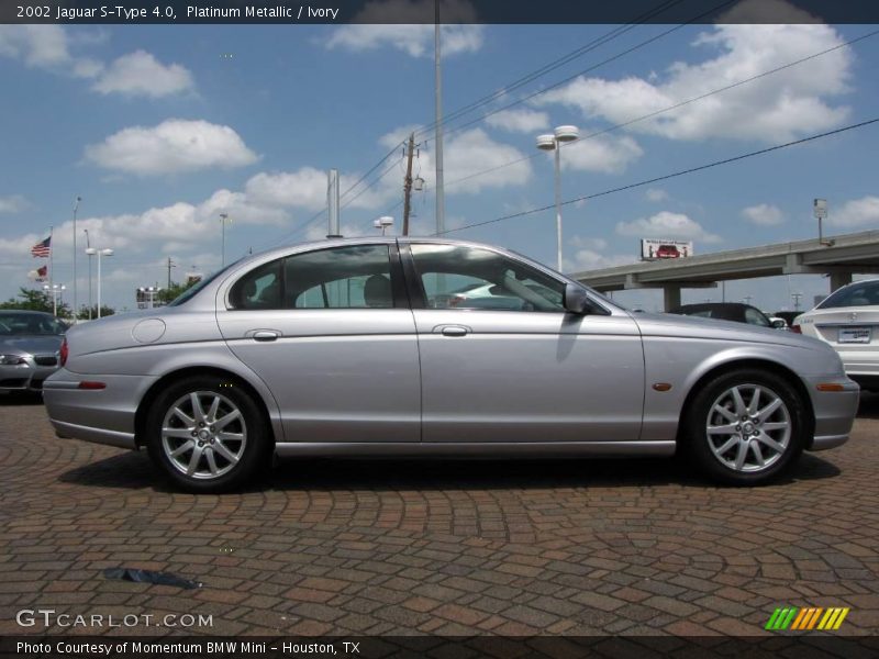 Platinum Metallic / Ivory 2002 Jaguar S-Type 4.0