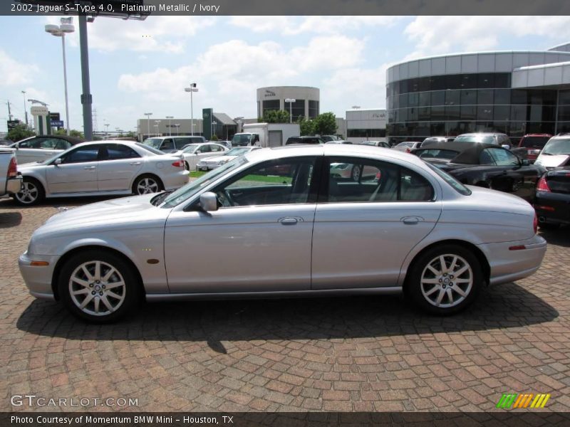Platinum Metallic / Ivory 2002 Jaguar S-Type 4.0