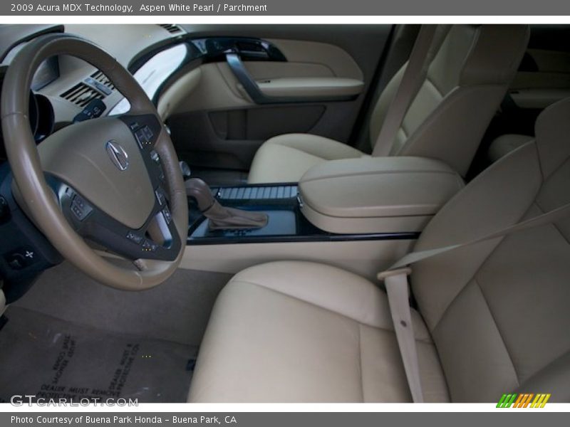 Aspen White Pearl / Parchment 2009 Acura MDX Technology