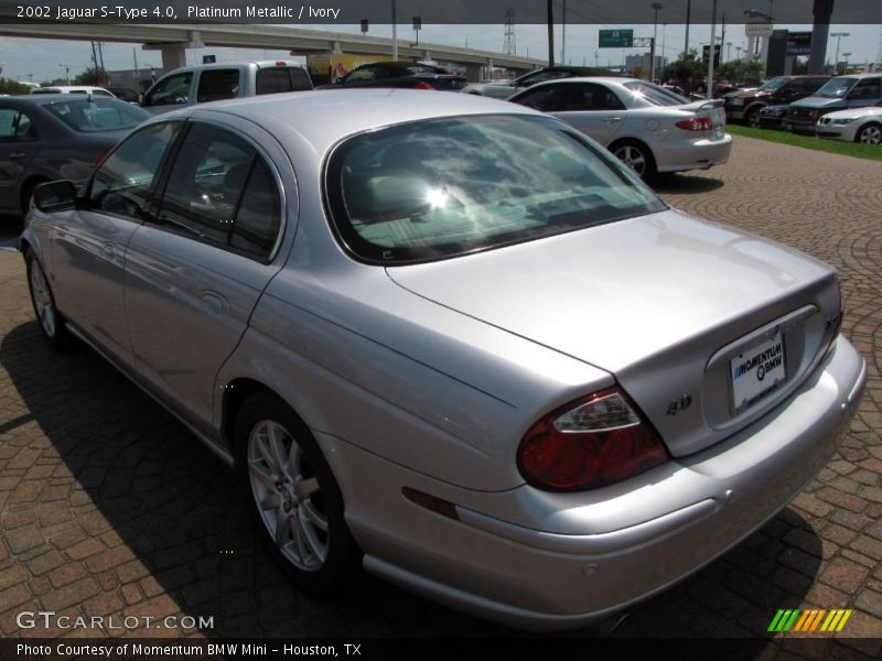 Platinum Metallic / Ivory 2002 Jaguar S-Type 4.0