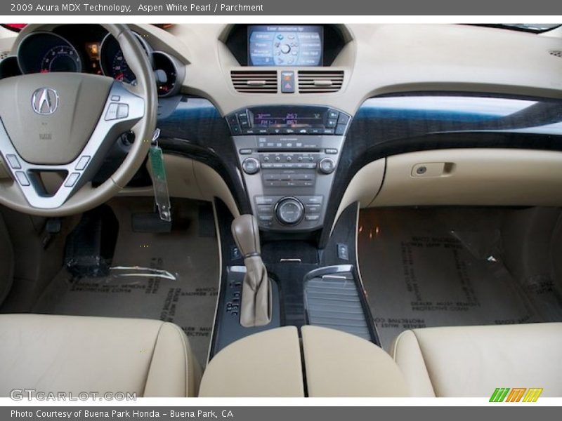 Aspen White Pearl / Parchment 2009 Acura MDX Technology