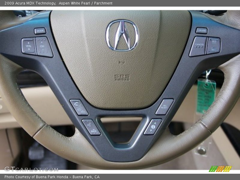 Aspen White Pearl / Parchment 2009 Acura MDX Technology
