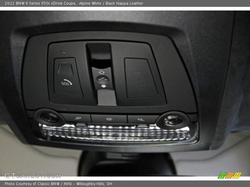 Controls of 2012 6 Series 650i xDrive Coupe