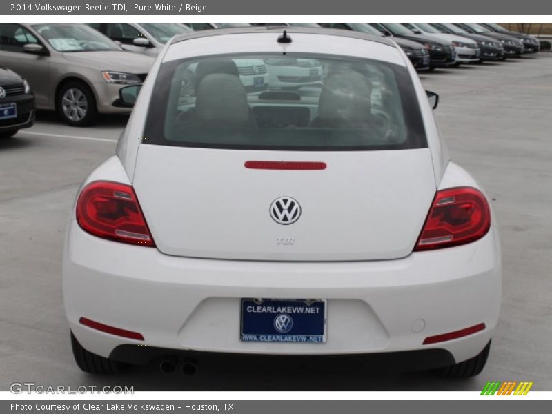 Pure White / Beige 2014 Volkswagen Beetle TDI