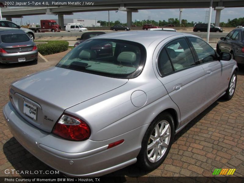 Platinum Metallic / Ivory 2002 Jaguar S-Type 4.0