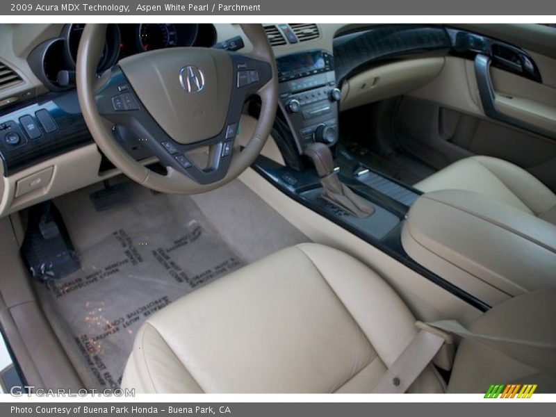 Aspen White Pearl / Parchment 2009 Acura MDX Technology