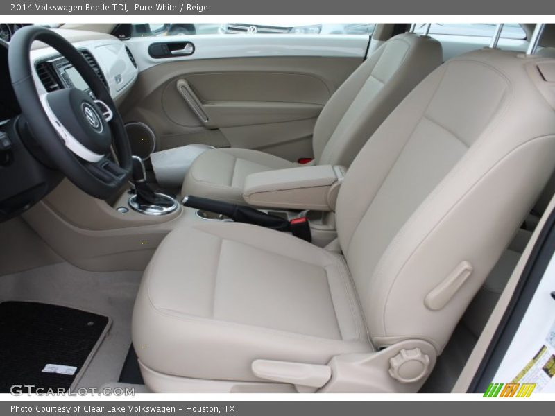 Pure White / Beige 2014 Volkswagen Beetle TDI