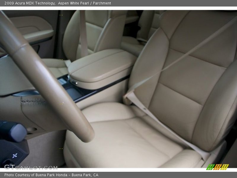 Aspen White Pearl / Parchment 2009 Acura MDX Technology