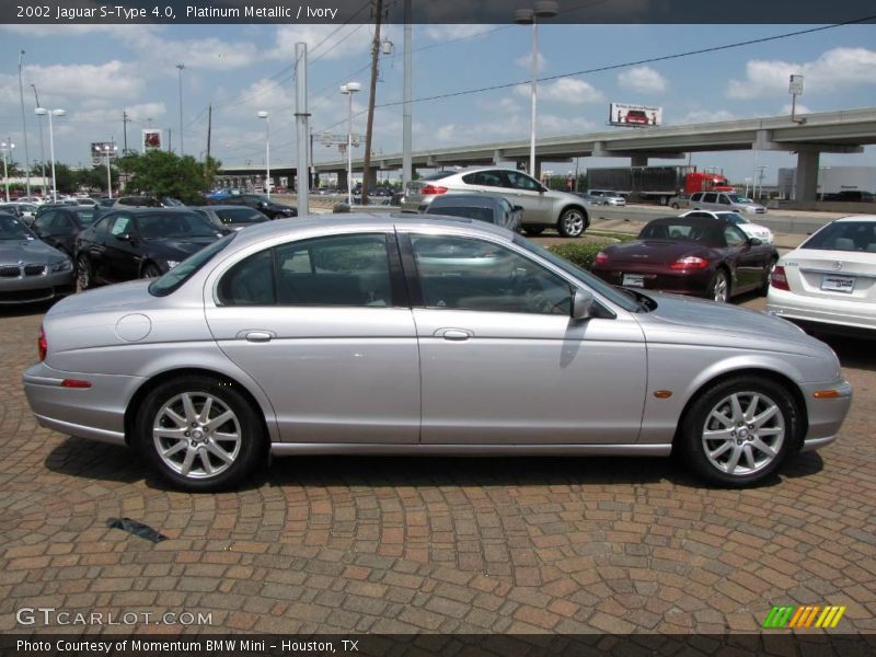 Platinum Metallic / Ivory 2002 Jaguar S-Type 4.0
