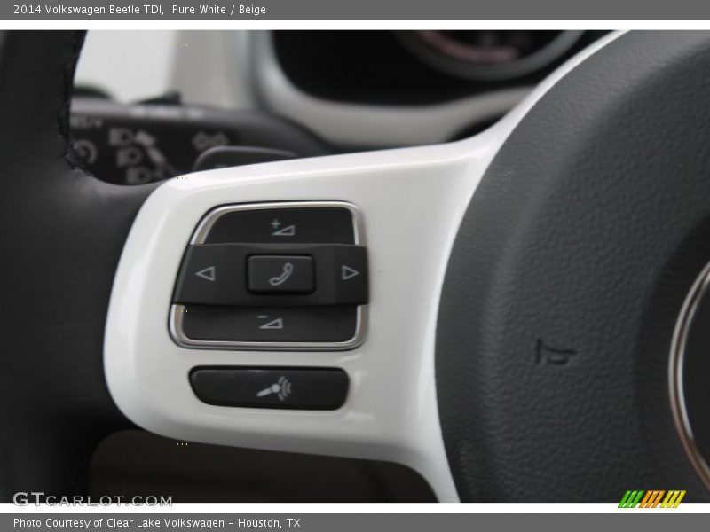 Pure White / Beige 2014 Volkswagen Beetle TDI