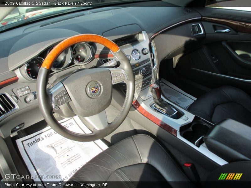 Black Raven / Ebony 2009 Cadillac CTS Sedan