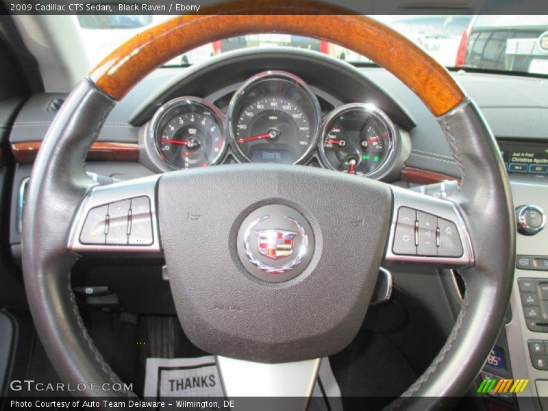 Black Raven / Ebony 2009 Cadillac CTS Sedan