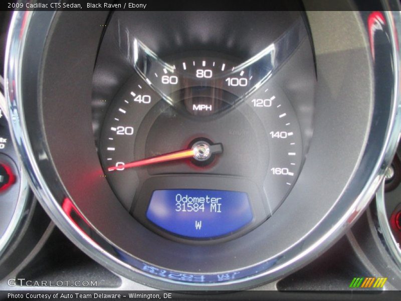Black Raven / Ebony 2009 Cadillac CTS Sedan