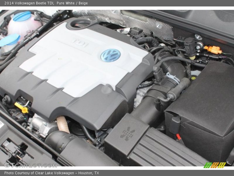 Pure White / Beige 2014 Volkswagen Beetle TDI