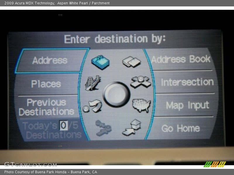 Aspen White Pearl / Parchment 2009 Acura MDX Technology