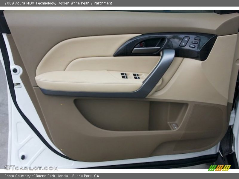 Aspen White Pearl / Parchment 2009 Acura MDX Technology