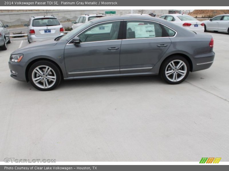 Platinum Gray Metallic / Moonrock 2014 Volkswagen Passat TDI SE