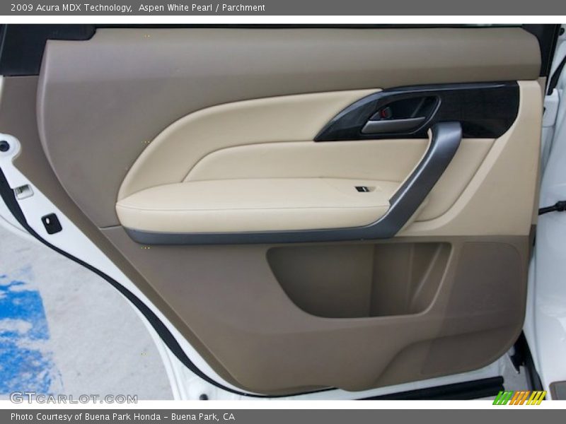 Aspen White Pearl / Parchment 2009 Acura MDX Technology