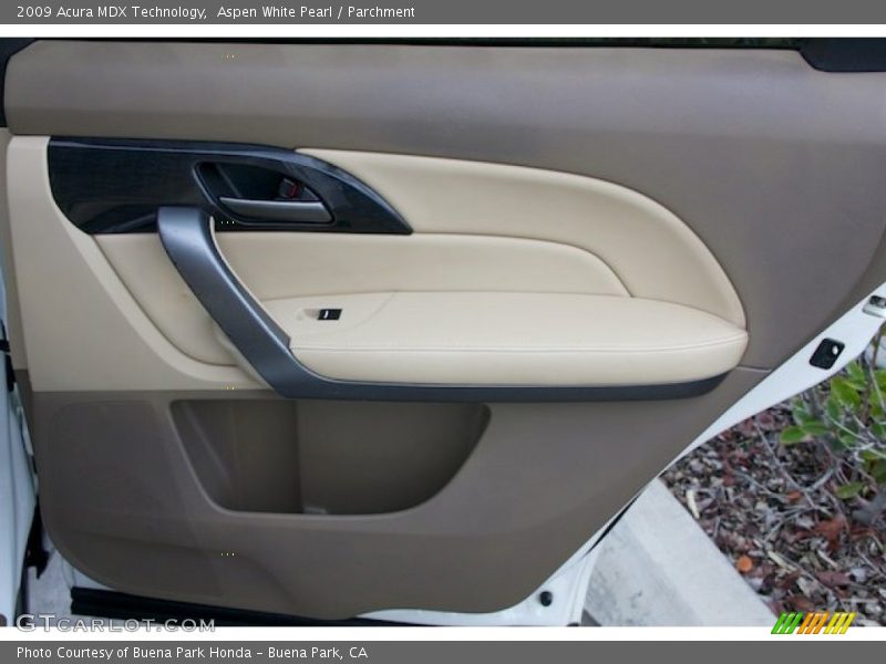Aspen White Pearl / Parchment 2009 Acura MDX Technology