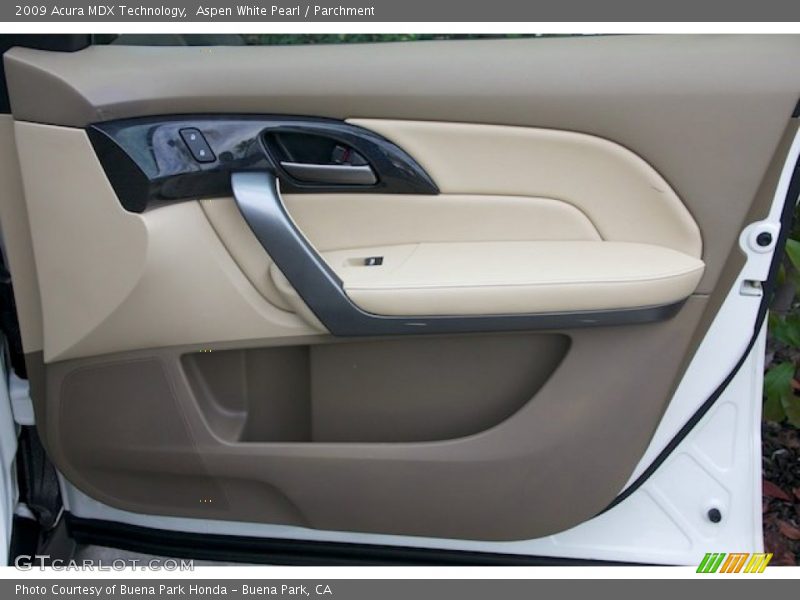 Aspen White Pearl / Parchment 2009 Acura MDX Technology