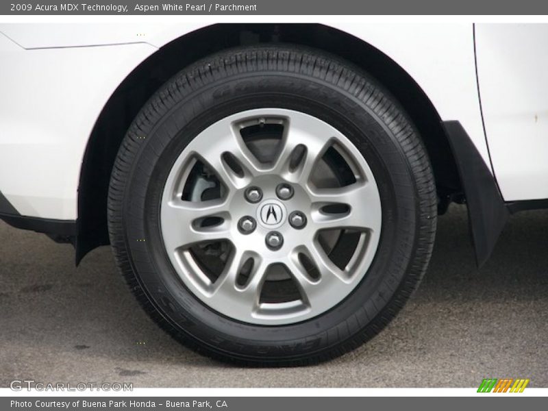 Aspen White Pearl / Parchment 2009 Acura MDX Technology