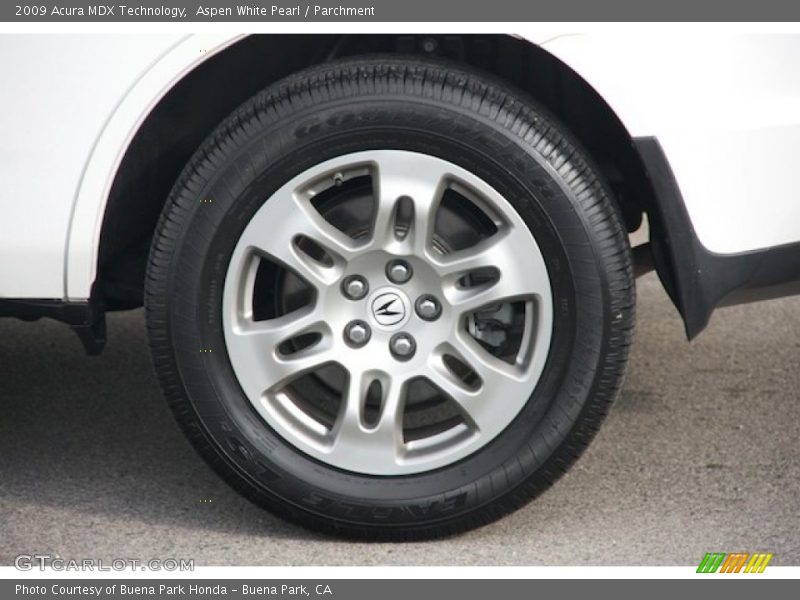 Aspen White Pearl / Parchment 2009 Acura MDX Technology