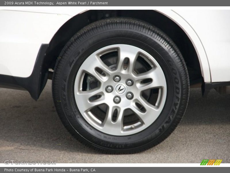 Aspen White Pearl / Parchment 2009 Acura MDX Technology