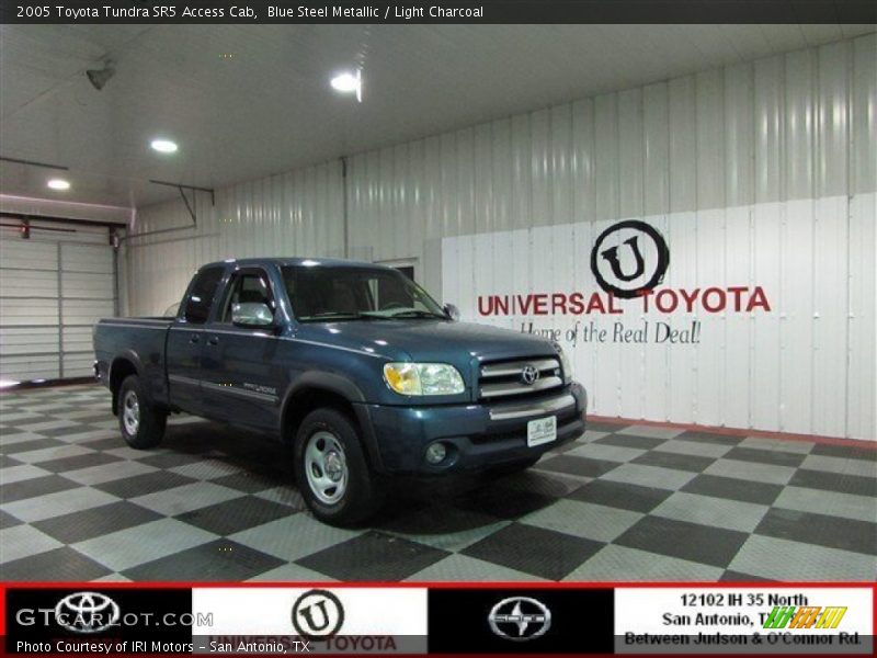 Blue Steel Metallic / Light Charcoal 2005 Toyota Tundra SR5 Access Cab