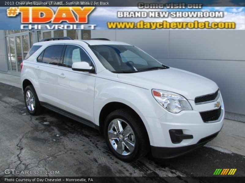Summit White / Jet Black 2013 Chevrolet Equinox LT AWD