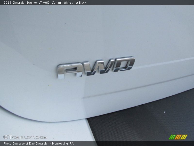 Summit White / Jet Black 2013 Chevrolet Equinox LT AWD