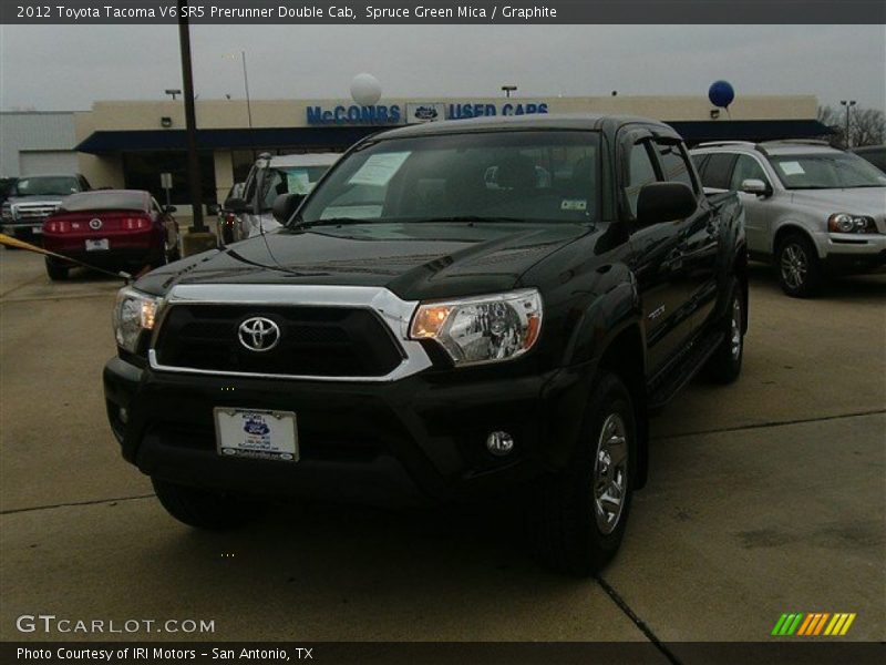 Spruce Green Mica / Graphite 2012 Toyota Tacoma V6 SR5 Prerunner Double Cab